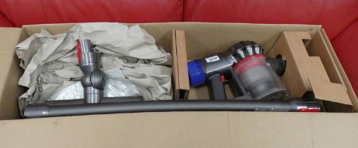 DYSON SV1O HAND HELD BATTERY POWERED VACUUM CLEANER SERIAL NO F7W-UK-NHVO551A WITH BOX