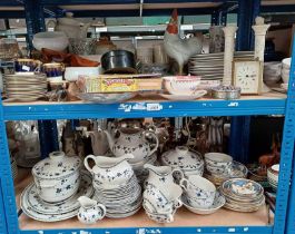 ROYAL DOULTON YORKTOWN PATTERN, DINNERWARE, VARIOUS OTHER BLUE & WHITE WARE, AYNSLEY PORCELAIN,