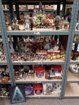 LARGE SELECTION OF CHRISTMAS ORNAMENTS, FIGURES,