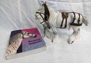 BESWICK PORCELAIN SHIRE HORSE & BESWICK ANIMALS 6TH ED CATALOGUE Condition Report: