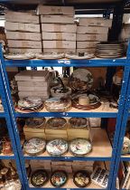 VERY LARGE SELECTION LIMITED EDITION PLATES OVER 4 SHELVES