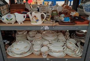 LARGE SELECTION OF AYNSLEY PORCELAIN TEAWARE, PARAGON PORCELAIN TEAWARE,