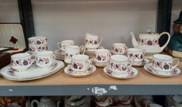 PARAGON PORCELAIN TEASET MICHELLE DESIGN ON ONE SHELF