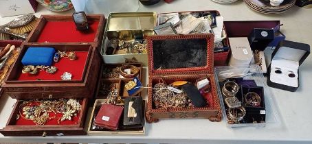 VERY LARGE SELECTION COSTUME JEWELLERY, WRIST WATCHES, CUFFLINKS ETC.