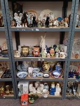 EXCELLENT SELECTION OF HUMMEL, LLADRO, CARLTON & OTHER FIGURES, SELECTION OF BLUE & WHITE WARE,