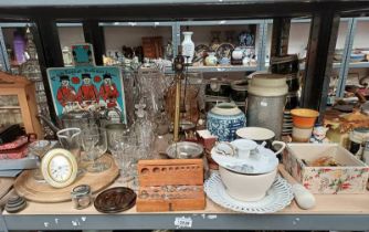 SET OF EARLY 20TH CENTURY SCALES & WEIGHTS, VARIOUS 19TH & EARLY 20TH CENTURY GLASSES,