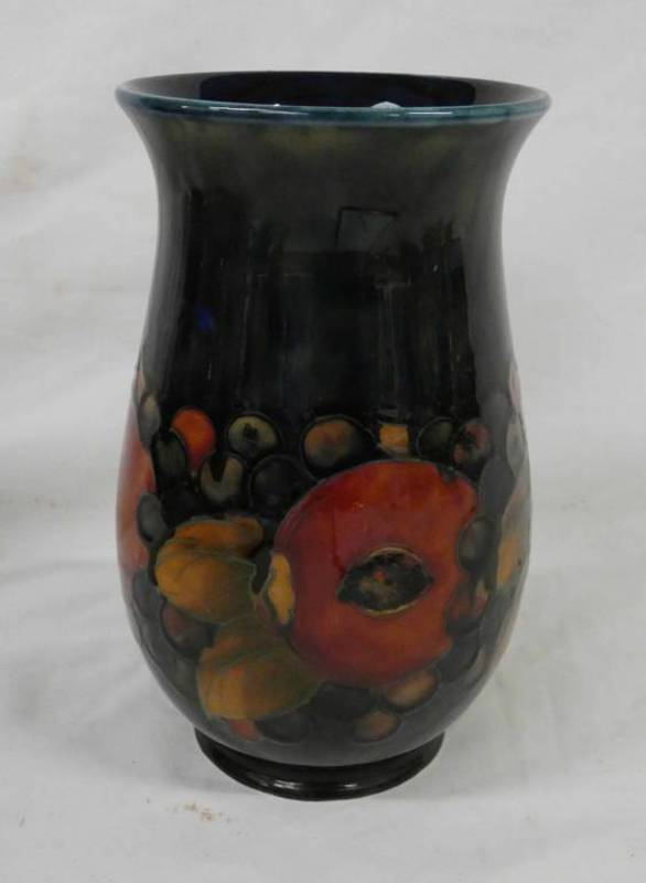 MOORCROFT POMEGRANATE BALUSTER VASE,