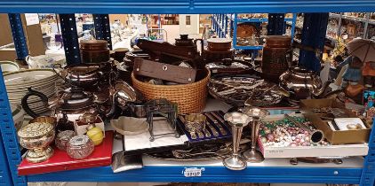 EXCELLENT SELECTION SILVER WARE, SILVER PLATED WARE, TEASET, BASKET, TRAY, CASED CUTLERY ETC,