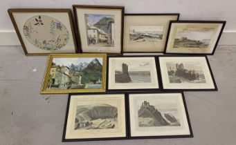 SELECTION OF WATERCOLOURS, ENGRAVINGS ETC TO INCLUDE; IAN MACKENZIE, WICK BACK LIFEBOAT SHED,