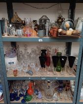 EXCELLENT SELECTION GLASSWARE, METALWARE,