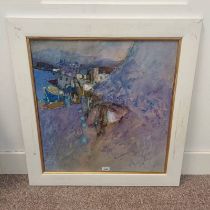 DRUMMOND MAYO - (ARR), FISHING VILLAGE SIGNED,