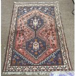 RED MIDDLE EASTERN RUG,