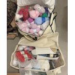 SELECTION OF WOOL IN 2 BAGS
