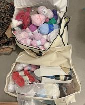 SELECTION OF WOOL IN 2 BAGS