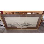 FRAMED PRINT OF VIEW OF CAPE TOWN FROM TABLE BAY,