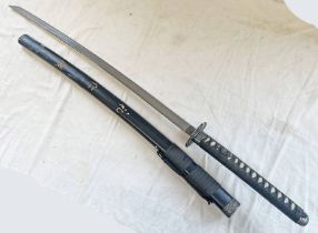 JAPANESE STYLE SWORD WITH 68CM LONG BLADE,