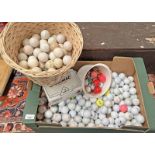 SELECTION OF GOLF BALLS IN ONE BOX