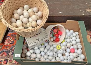 SELECTION OF GOLF BALLS IN ONE BOX