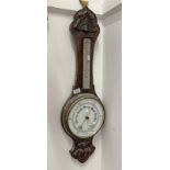 OAK CASED BAROMETER