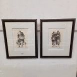 ALEXANDER MILLAR, IT TAKES TWO TO TANGO & MEMORIES ARE MADE OF THIS, 2 FRAMED GICLEE PRINTS,