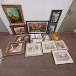 GOOD SELECTION OF PRINTS, ETC TO INCLUDE; VARIOUS W RUSSELL FLINT PRINTS,