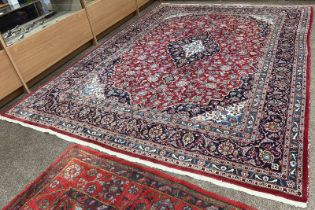 MULTICOLOURED MIDDLE EASTERN CARPET WITH FLORAL DESIGN 395 X 295CM Condition Report: