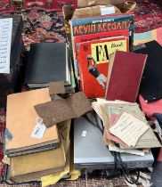 SELECTION OF 45 RPM RECORDS, BOOKS,