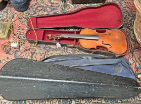 VIOLIN WITH 36CM LONG 2 PIECE BACK,