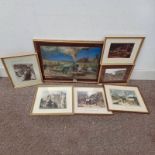 SELECTION OF FRAMED PRINTS ETC TO INCLUDE : MIKE ROBERTSON FLYING SCOTSMAN, PRINT,