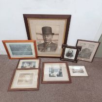 SELECTION OF FRAMED VICTORIAN ERA PHOTOGRAPHS & PRINTS TO INCLUDE;
