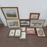EXCELLENT SELECTION OF WATERCOLOUR, ETC TO INCLUDE; JAN R CORMACK, WINTER COTTAGE, SIGNED,