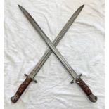 TWO 1907 PATTERN BAYONETS WITH 43.