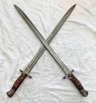 TWO 1907 PATTERN BAYONETS WITH 43.