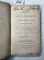 THE JOURNAL OF A TOUR TO THE HEBRIDES WITH SAMUEL JOHNSON BY JAMES BOSWELL,