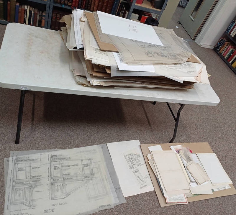 LARGE SELECTION OF ARCHITECTURAL PLANS, DRAWINGS ETC BY IAN GRANT,