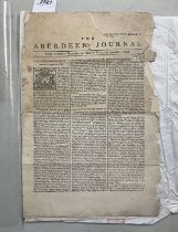 THE ABERDEEN'S JOURNAL FROM TUESDAY DECEMBER 29 1747,