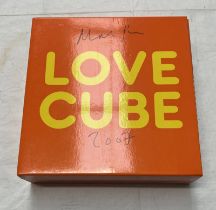 LOVE CUBE BY MARTIN PARR, SIGNED,