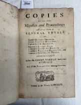 COPIES OF ALL THE MINUTES AND PROCEEDINGS TAKEN AT AND UPON THE SEVERAL TRYALS OF CAPTAIN GEORGE