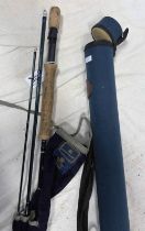 HARDY "HARDY ELITE" 9' #8 274 CM 3 PIECE ROD WITH END FUNNELS,