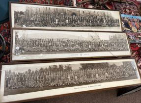 THREE FRAMED TRINITY COLLEGE GLENALMOND CLASS PHOTOGRAPHS FROM 1927,
