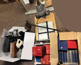 OPEMUS 4 X 4 ENLARGER, TEDDY BEARS, VINTAGE LAKE & ELLIOT BOTTLE JACK, PAM TRANSISTOR RADIO,