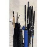 OSCAR TRAVELLER DELUXE TRAVEL ROD 9' #5/6 WITH BAG AND TUBE AND A SELECTION OF OTHER RODS