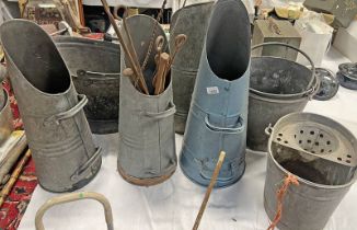 COAL HOD, GALVANISED BUCKETS,