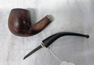 TOBACCO PIPE WITH HIDDEN BLADE