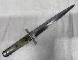 SHEFFIELD MADE ARKANSAS TOOTH PICK FIGHTING KNIFE