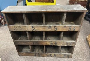 SECTION WOODEN RACK 80 CM WIDE X 69 CM TALL