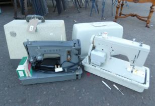 SINGER ELECTRIC SEWING MACHINE & ONE OTHER SEWING MACHINE