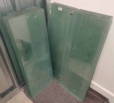 LARGE SELECTION OF GLASS PANELS / SHELVES