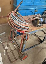 WELDING BOTTLE TROLLEY AND TORCH