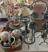 TEA LIGHT HOLDERS, BAUBELS, WICKER BASKETS,